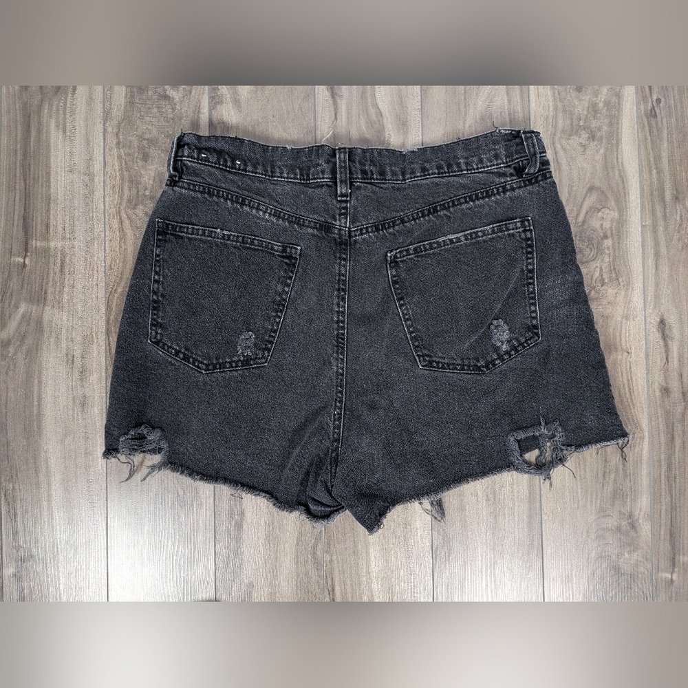 Ardene Mom Shorts Size 13 Black Jean Shorts - Picture 6 of 7